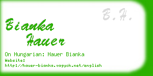 bianka hauer business card